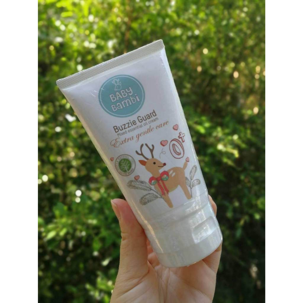 BABY BAMBI BUZZIE GUARD 150 ML กันยุง ครีมกันยุงออกานิคใช้ได้ตั้งแต่เด็กแรกเกิด