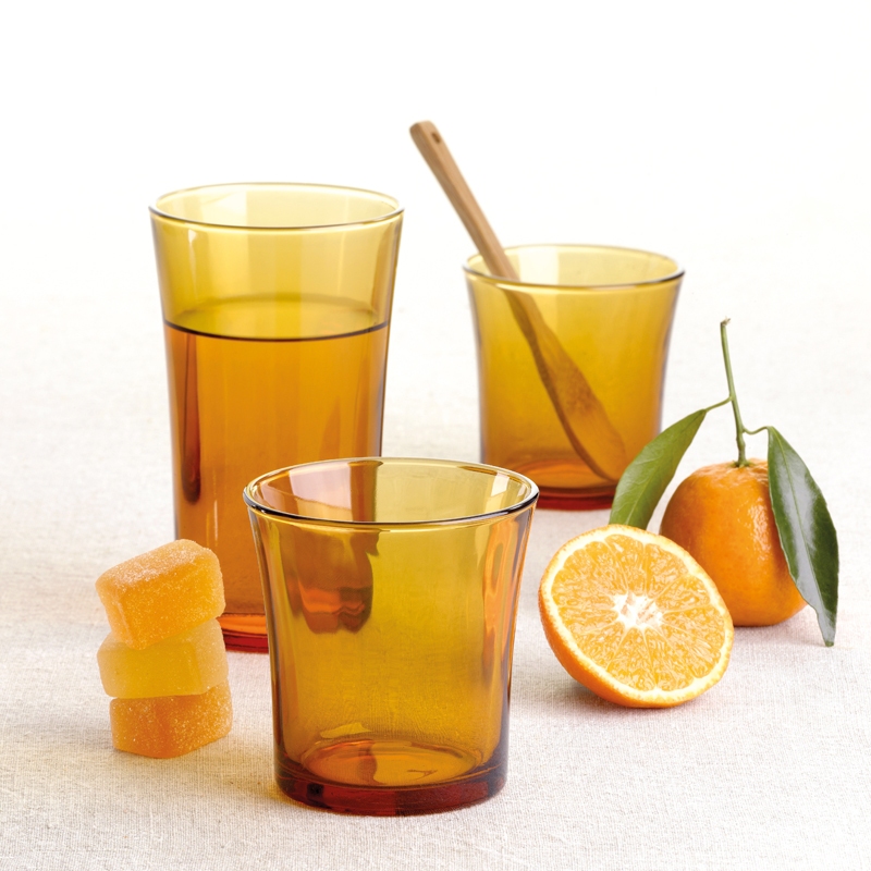 แก้วน้ำ Lys สีเหลือง กาแฟ Duralex Lys Amber Tumbler (1 ใบ)