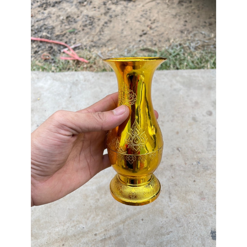 แจกัน พลาสติก เกรดA สีทอง-สีเงิน แจกันดอกไม้ - รูปที่ 4