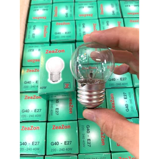 หลอดไส้ หลอดไฟ หลอดปิงปองใส G40 220V-240V 40W ขั้วE27