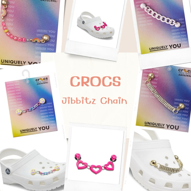 Jibbitz crocs shoes charm. CROCS Jibbitz™ 70S  Chain ของแท้💯% ราคาถูกกว่าช้อป พร้อมส่งจากไทย