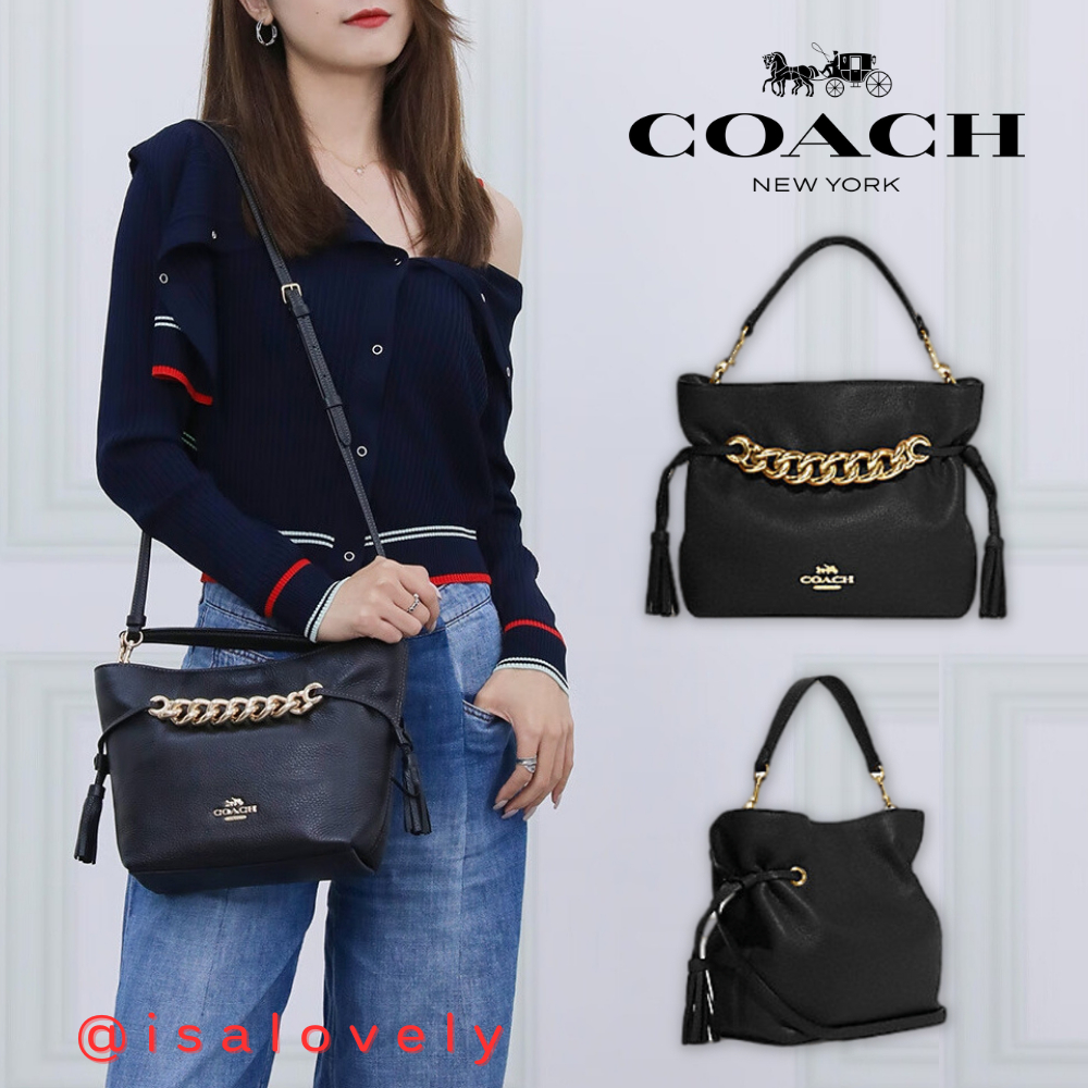 📌Isa Lovely Shop📌  COACH CE555 ANDY CROSSBODY  COLOR: BLACK