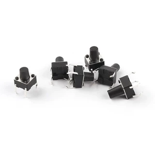 (5 ชิ้น) สวิตช์ กดติด ปล่อยดับ 6x6 TS-D001 Panel PCB On Off Momentary Tactile Tact 4 Pin Push Button Switch DIP Reset