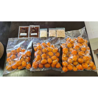 พุทราแดงดอง (ดองเกลือ-ดองสามรส) ดองธรรมชาติ ไม่มีขันฑสกร ไม่มีสารฟอก แถมฟรีพริกเกลือแซ่บๆ