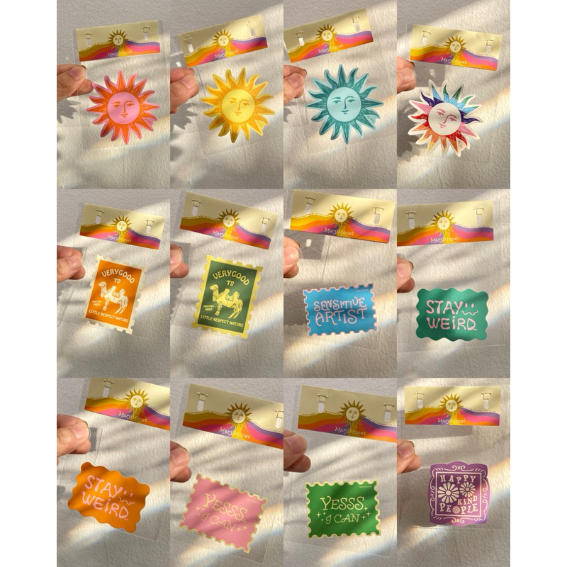 สติ๊กเกอร์ Positive Energy Sticker PVC กันน้ำ Marymonet