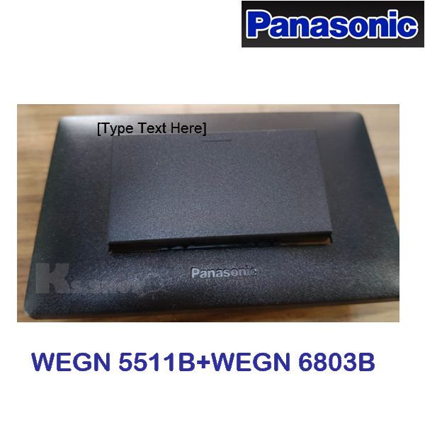 PANASONIC รุ่น อินิชีโอ สวิตช์ทางเดียวหน้าใหญ่+ฝา3ช่อง สีขาว,สีเทา,สีดำ