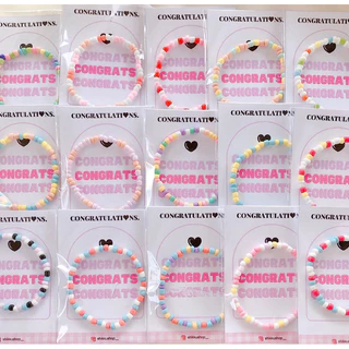 กำไลข้อมือลูกปัดแบบคละสี คละแบบ ,ของแจกลูกค้าน่ารักๆ(จัดส่งแค่ภายใน 2-3 วันเท่านั้น)🌷🎁ใส่ชื่อการ์ด😊