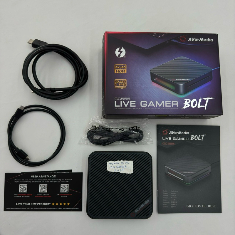 [มือสอง] Avermedia Capture Card 4K60 GC555 ครบกล่องใช้งานได้ปกติ สอบถามก่อนสั่ง Live GAMER Bolt 4K
