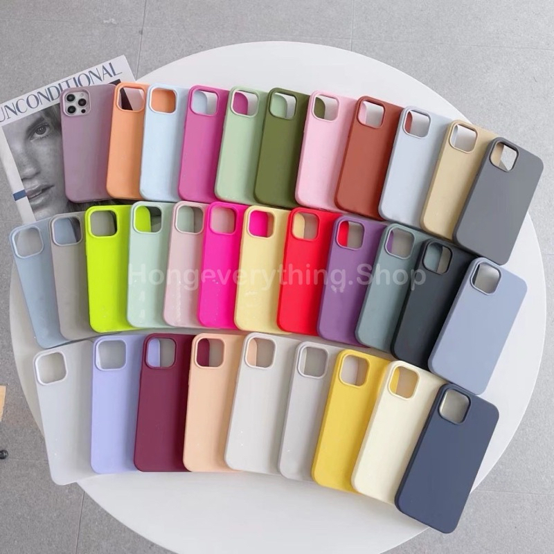Supercase (สำหรับiPhone13) เคสซิลิโคน บุกำมะหยี่