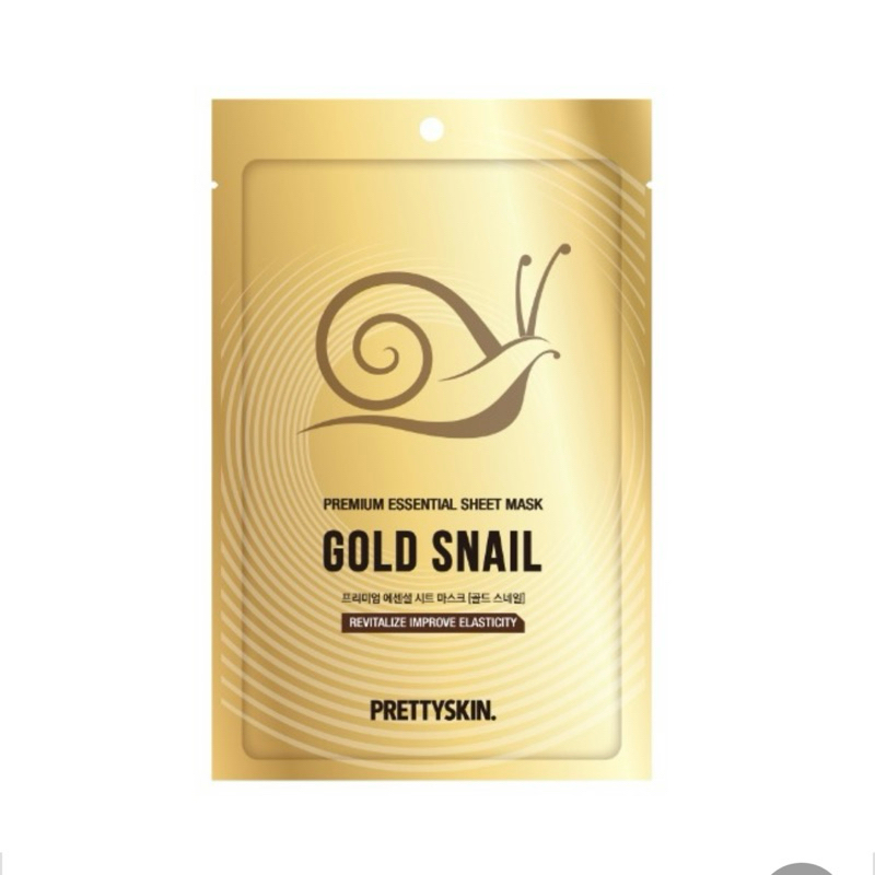 Premium Essential Sheet Mask Gold Snail Prettyskin.