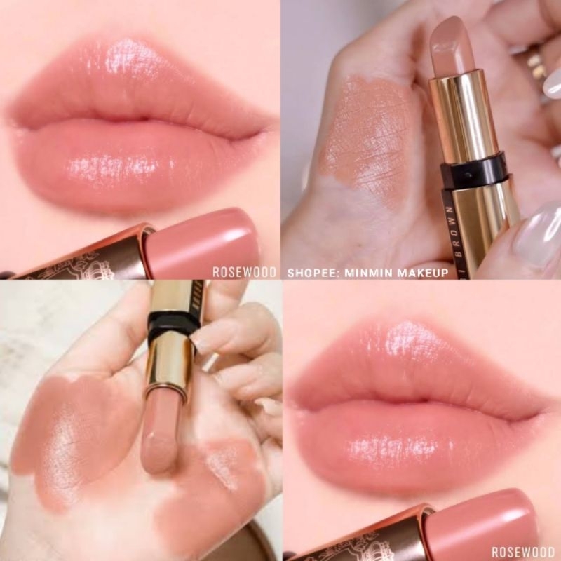 รุ่นใหม่ Bobbi Brown Luxe lip color สี rose wood แบ่งขายสำหรับทดลองของแท้100% ลิปสติกบ็อบบี้ Bobbi lipstick แบ่งขาย