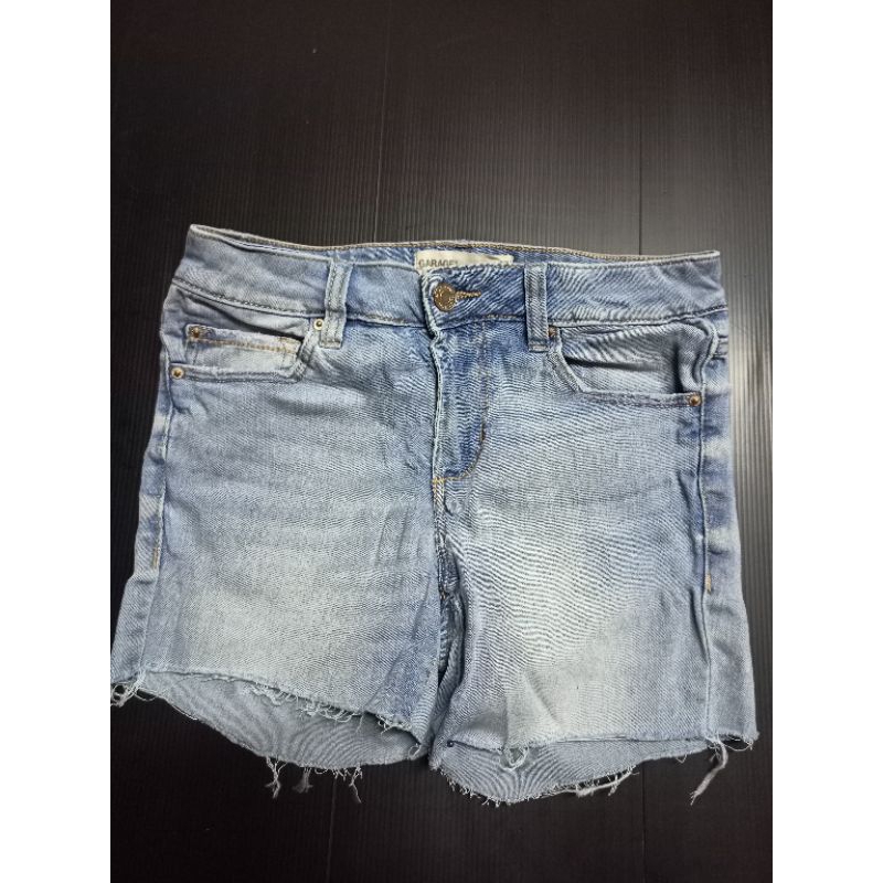 dd364 garage ยีนส์ขาตัดสั้นเอวกลางผ้ายืดมือสอง เอว 28