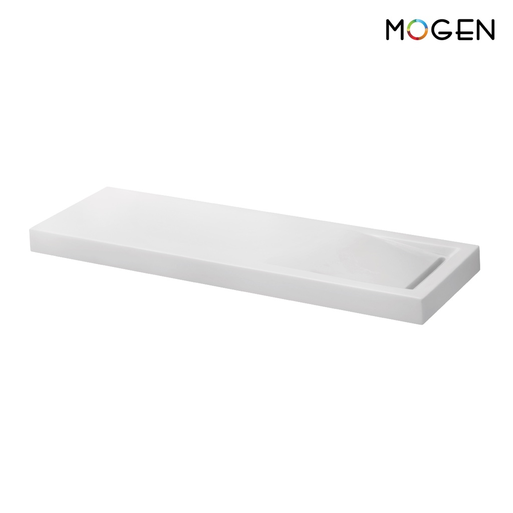 MOGEN ACF02 ที่วางสบู่พร้อมที่วางของ (วัสดุหินสังเคราะห์)