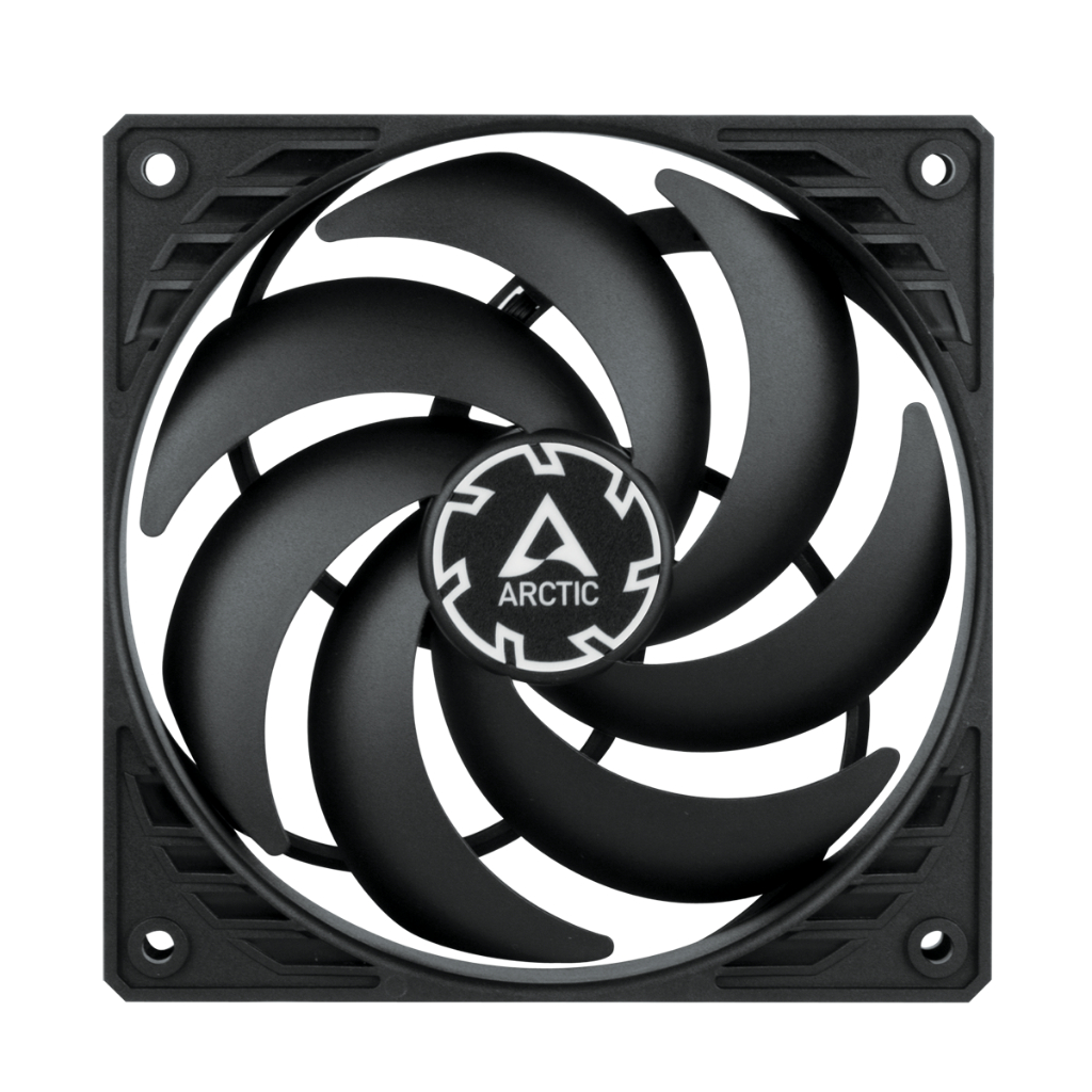 ARCTIC P12 PWM PST SLIM (BLACK/BLACK)  (Computer fan / พัดลมระบายความร้อนคอมพิวเตอร์) - 6 YEARS