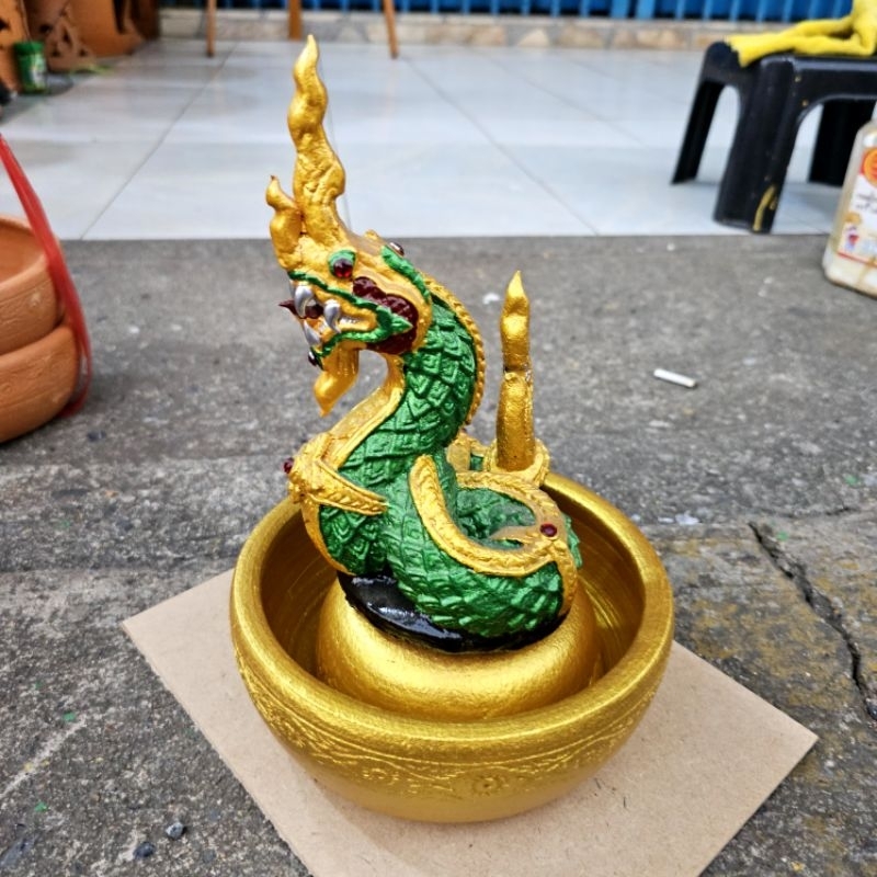 อ่าง อ่างดินเผา 6 นิ้ว ฐาน 4 นิ้ว (ไม่รวมองค์) พระพิฆเนศ พญานาค นางกวัก องค์รูปปั้น กระถางธูป ตั้งหน้าร้าน จัดฮวงจุ้ย
