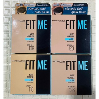 แป้งคุมมัน เมย์เบลลีน ฟิต มี แมท+พอร์เลส คุมมัน 16 ชม. 6 กรั…