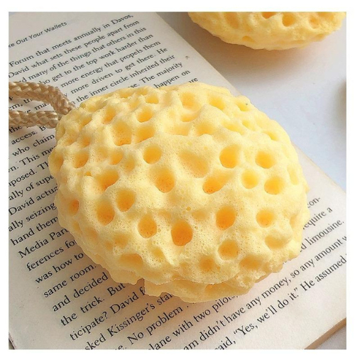 ฟองน้ําอาบน้ํา รูปรังผึ้ง ฟองน้ำขัดตัวเด็ก เสมือนฟองน้ำธรรมชาติ พร้อมเชือกเส้นเล็ก สําหรับขัดผิวที่ตายแล้ว - รูปที่ 2