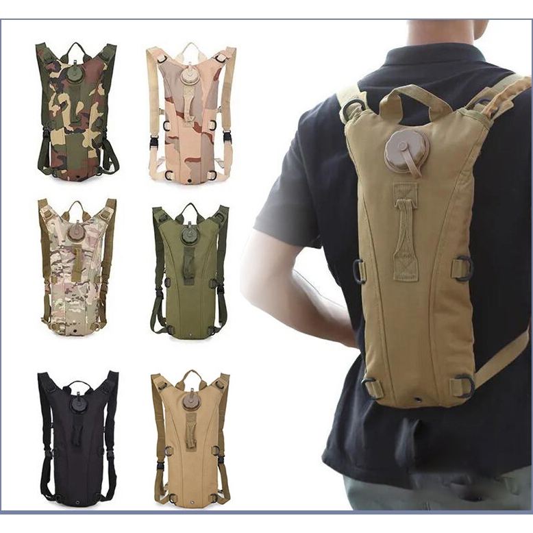 3L ถุงน้ำแบบพกพากลางแจ้ง, ถุงน้ำกระเป๋าเป้สะพายหลังยุทธวิธี ปั่นจักรยาน