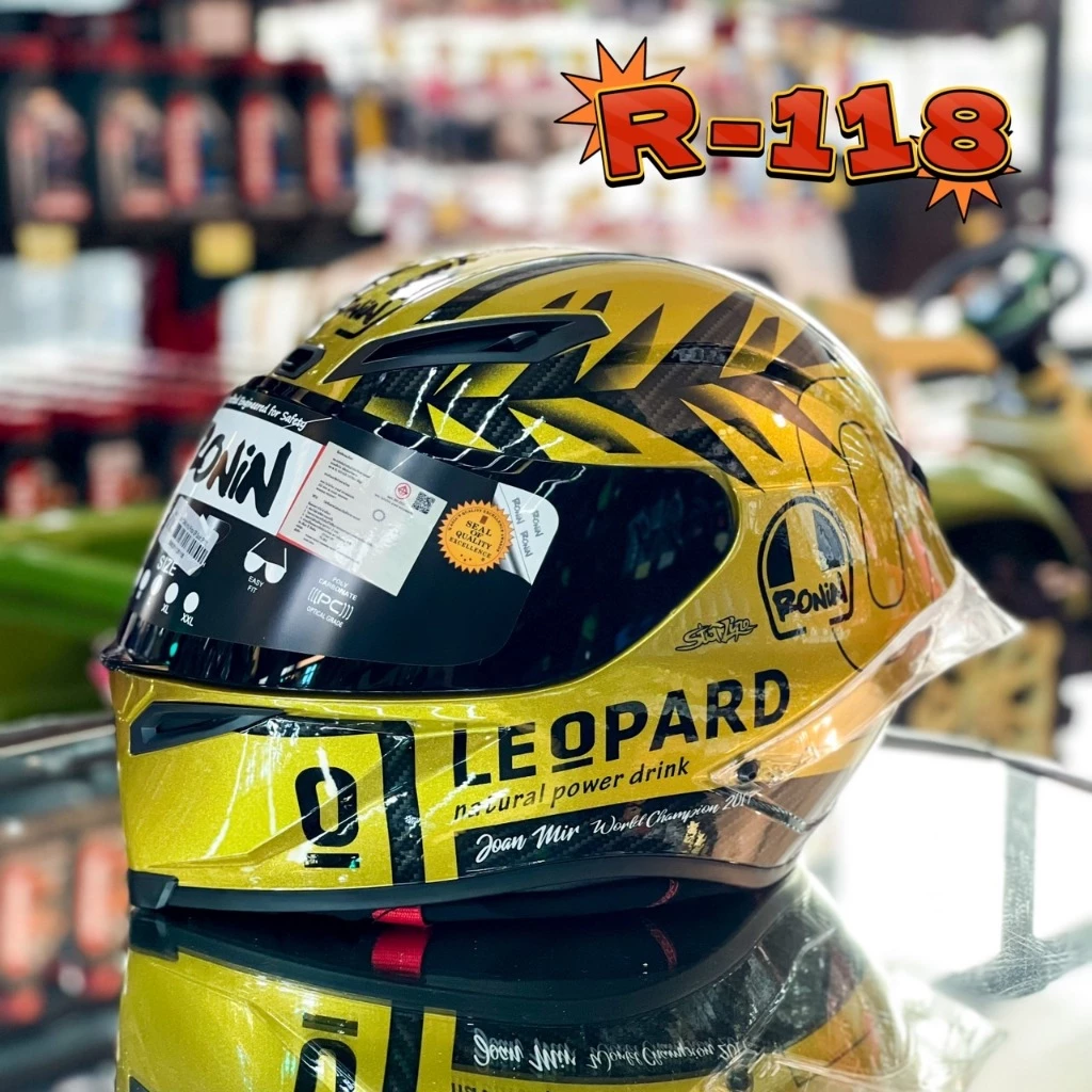หมวกกันน็อค Ronin รุ่น R (มีแค่ไซต์L) รอบศรีษะไม่เกิน 59-60cm.   **สินค้ามีหลายลายให้เลือก** thumbnail 8