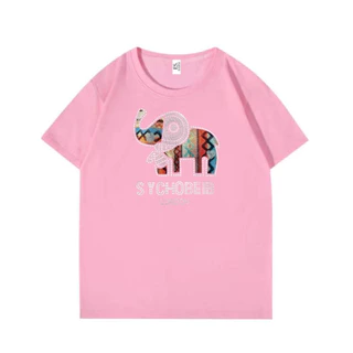 ใหม่ ES.SHOP28 เสื้อยืด แขนสั้น ลายช้าง ฮอตฮิต เสื้อยืดชายหญิง ES44