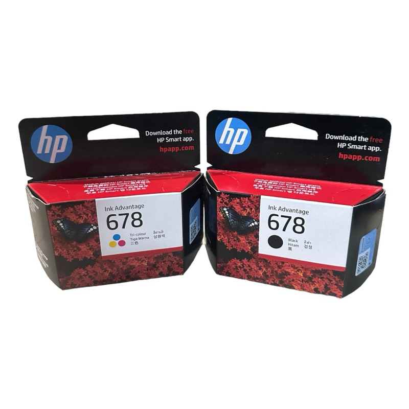 หมึก HP 678 สีดำ HP 678 สี แบบกล่อง