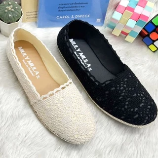 🔥คัชชูลูกไม้ เชือกถักโครเชต์ #ไซส์.36 - 45...พร้อมส่ง✅