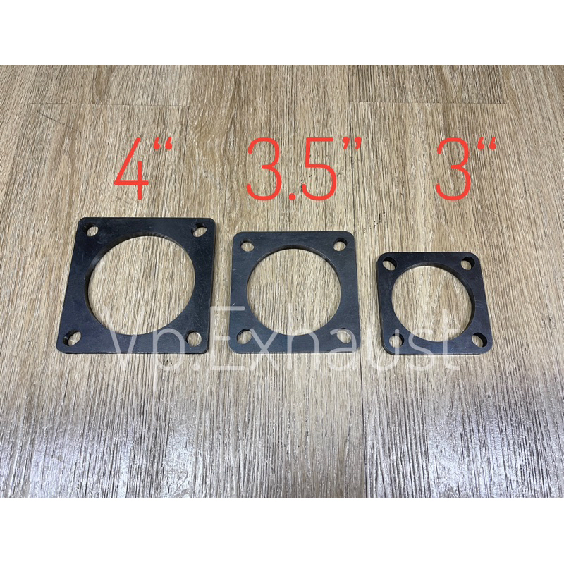 หน้าแปลนท่อไอเสีย สิบล้อ หน้าแปลนสี่เหลี่ยม ขนาดรู 4“/3.5”/3“