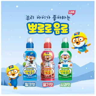 PORORO DRINK 235ML โพโรโระ น้ำผลไม้เกาหลีเด็ก 뽀로로 ของแท้จากเกาหลี