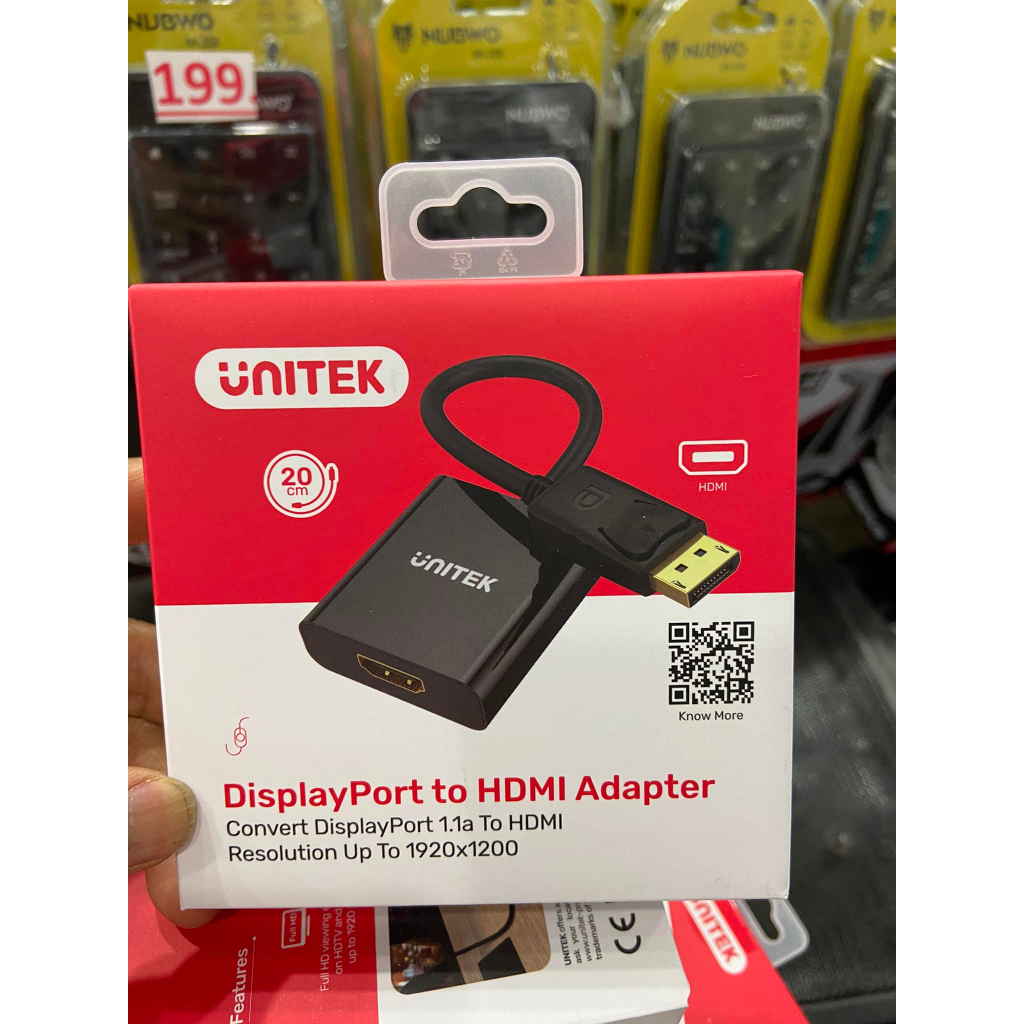 ส่งจากไทย DP to HDMI DisplayPort to HDMI Adapter CONVERTER Display Port 1.1a to HDMI Y-5118DA Unitek