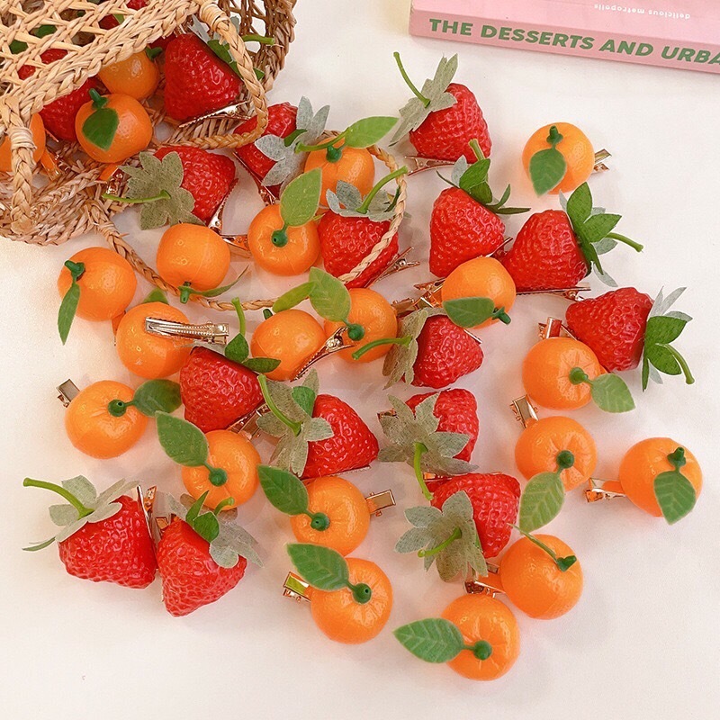 กิ๊ฟติดผม ผลไม้ ความคิดสร้างสรรค์3D รูปปากเป็ดกิ๊บติดผม น่ารัก ความน่าสนใจ เด็กนักเรียนได้ทุกเพศ - รูปที่ 3