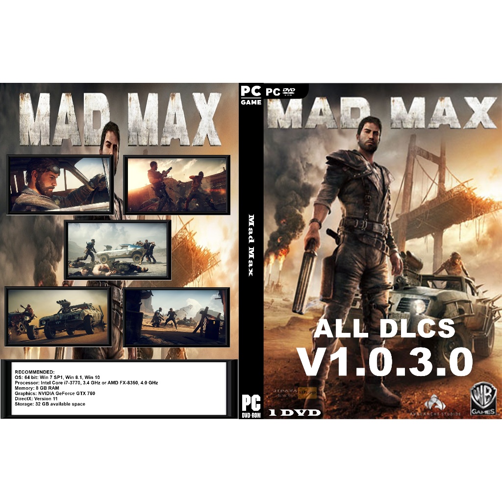 แผ่น Game PC Mad Max (1DVD)