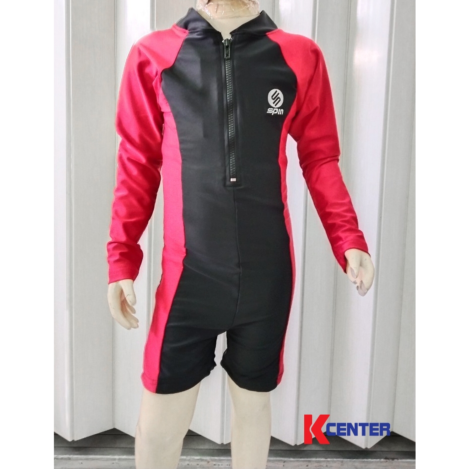 Spin ชุดว่ายน้ำเด็กแขนยาว (ชุดหมี) รุ่น PKS002