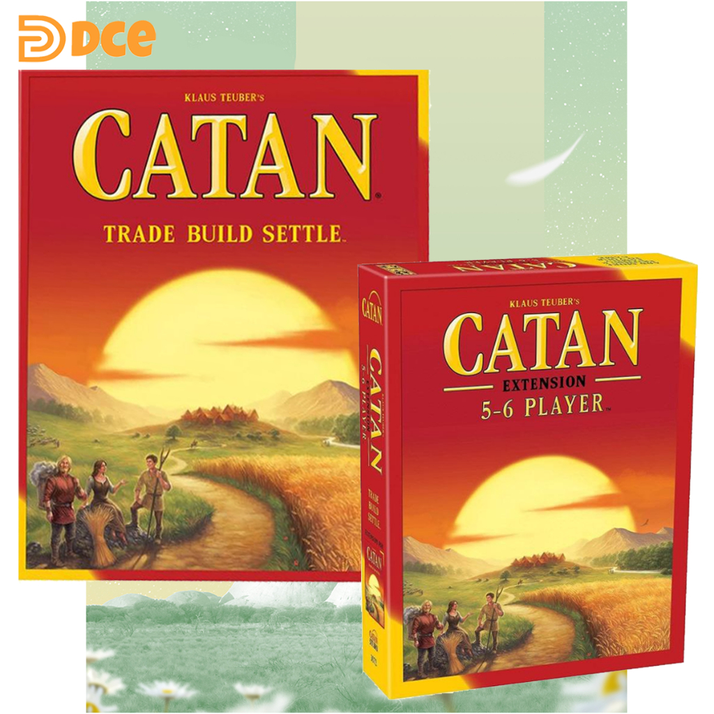 (กล่องแข็ง)เกมการ์ด Catan (ภาษาอังกฤษ) เหมาะสำหรับผู้ใหญ่ 5-6 คน ครอบครัว สันทนาการ ปาร์ตี้ เกมกระดาน