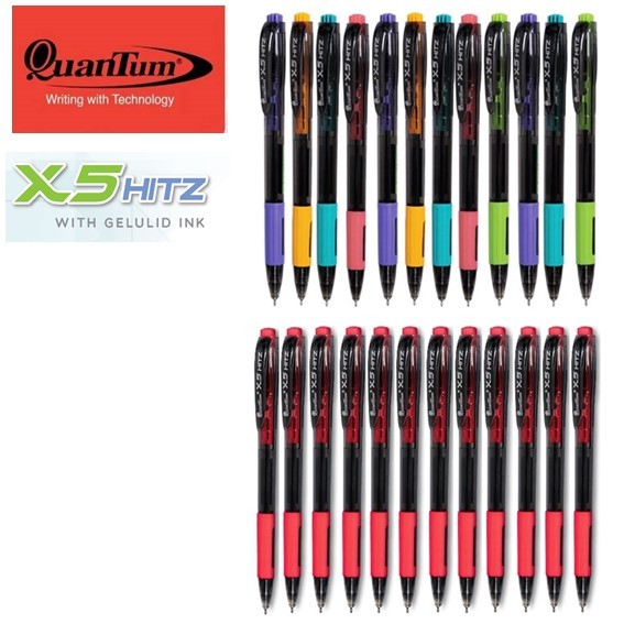 ปากกาลูกลื่น Quantum X5 Hitz ขนาด 0.5 mm.(แพ็ค 12 ด้าม)
