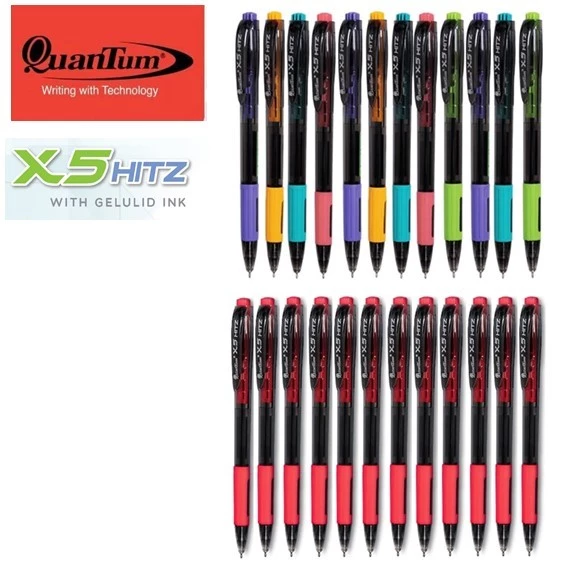 ปากกาลูกลื่น Quantum X5 Hitz ขนาด 0.5 mm.(แพ็ค 12 ด้าม)