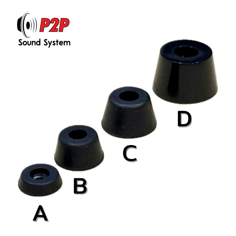 ยางรองใต้ตู้ลำโพงบลูทูธDIY มี 4 ขนาด (จำนวน 4 ชิ้น/1 ชุด) พร้อมส่งในไทย สินค้า