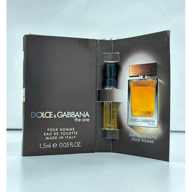 Vial D&G the one Pour Homme EDT 1.5ml น้ำหอมชนิดพกพา น้ำหอมไวออลแท้