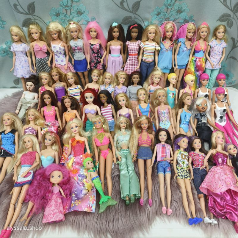 🎀เซต 1🎀 ตุ๊กตาบาร์บี้ เจ้าหญิงดิสนีย์ บาร์บี้วินเทจ แท้ 💯% มือสอง สภาพดี Barbie doll
