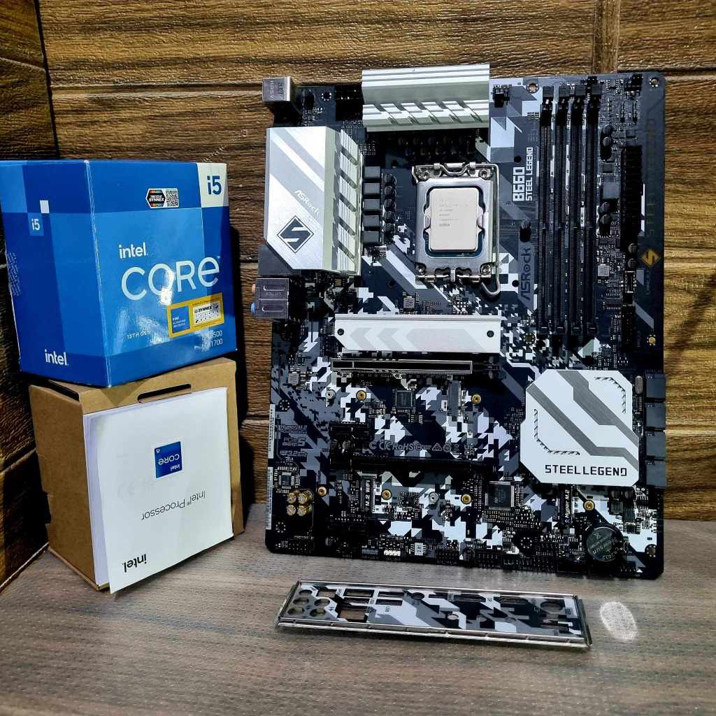 CPU (ซีพียู) INTEL CORE I5 13500 2.5 GHz + ASROCK B660 STEEL LEGEND (DDR4) (SOCKET LGA 1700) (ATX) ม