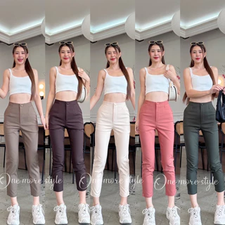 🎀new collection 🎀กางเกงทำงานขา8ส่วนผ้าดับเบิ้ลพร้อมส่ง🛍️