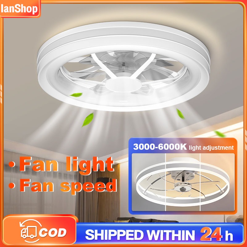 【รับประกัน10ปี】 โคมไฟเพดาน ไฟแต่งห้องนอ led light พัดลมโคม โคมไฟติดเพดาน โคมไฟห้องนอน led พร้อมพัดลมและรีโมท โคมไฟพัดลม