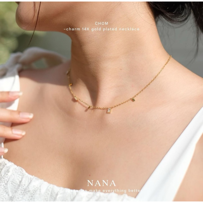 NANA - CHOM - Charm 14K gold plated necklace