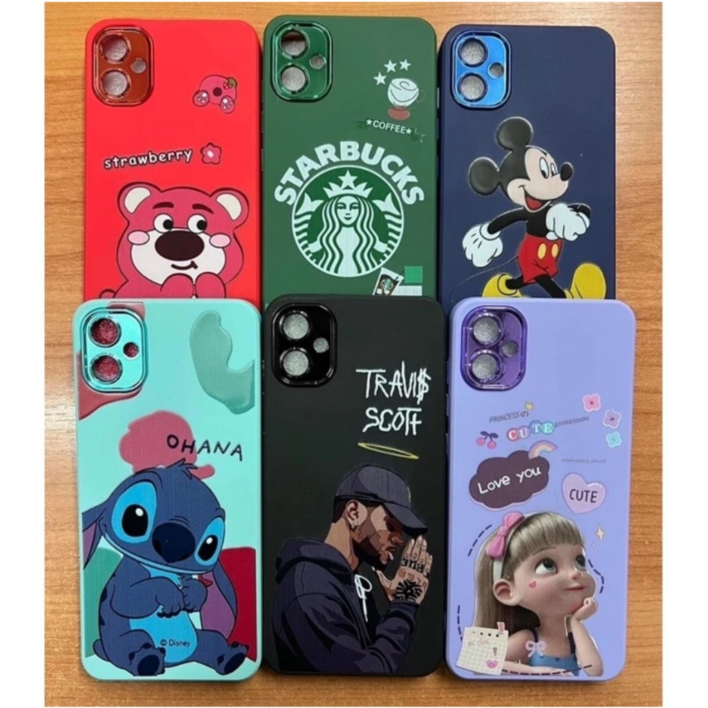 (พร้อมส่งจากไทย) เคส Oppo เคสโครเมี่ยมกล้องลายการ์ตูน(J) A76 Reno7(5g) Reno7z(5g) Reno13(5G) Reno13P