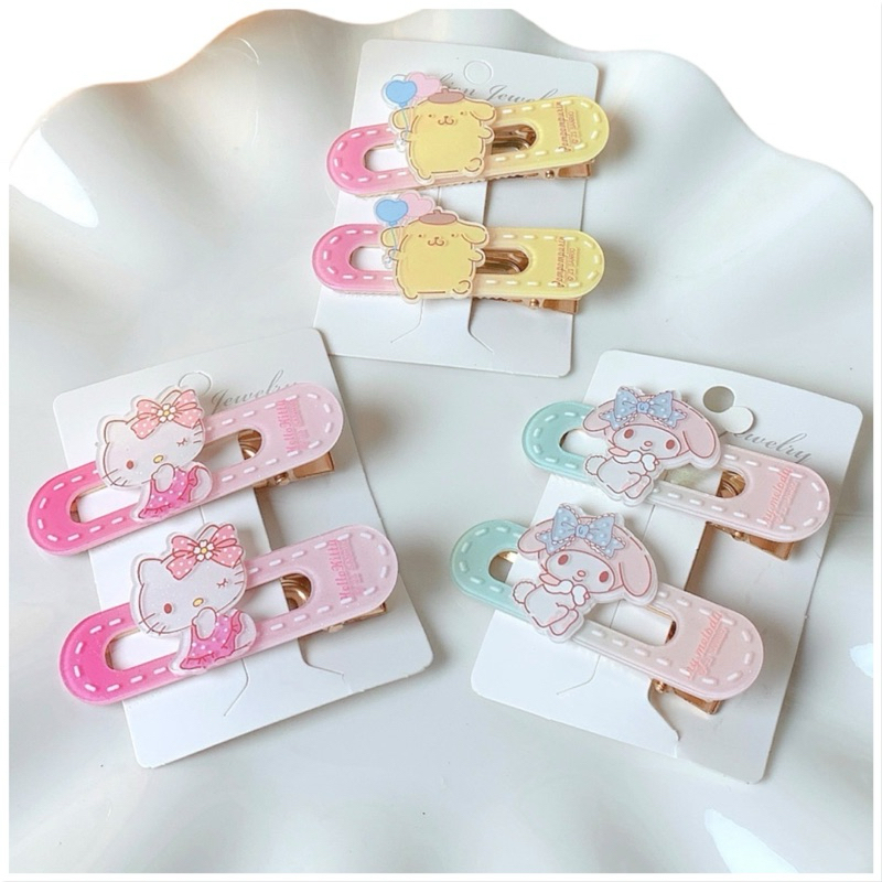กิ๊บติดผม ลายการ์ตูน Sanrio 🌈🍄 กิ๊บปากเป็ดซานริโอ้
