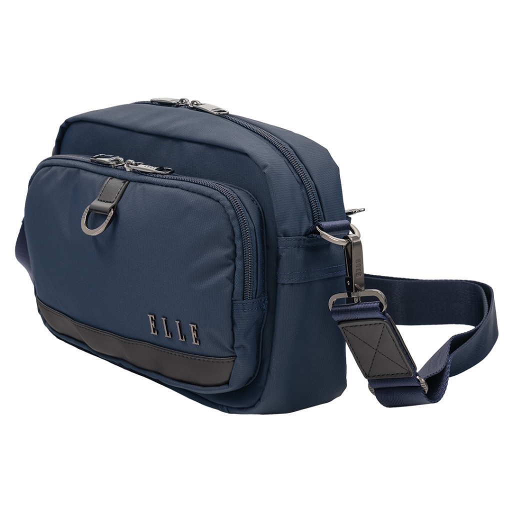 ELLE Travel Bags Series100%Recycled Nylon Mipan Regan กระเป๋าสะพายข้างแนวนอน น้ำหนักเบาและทนทาน #Item83513