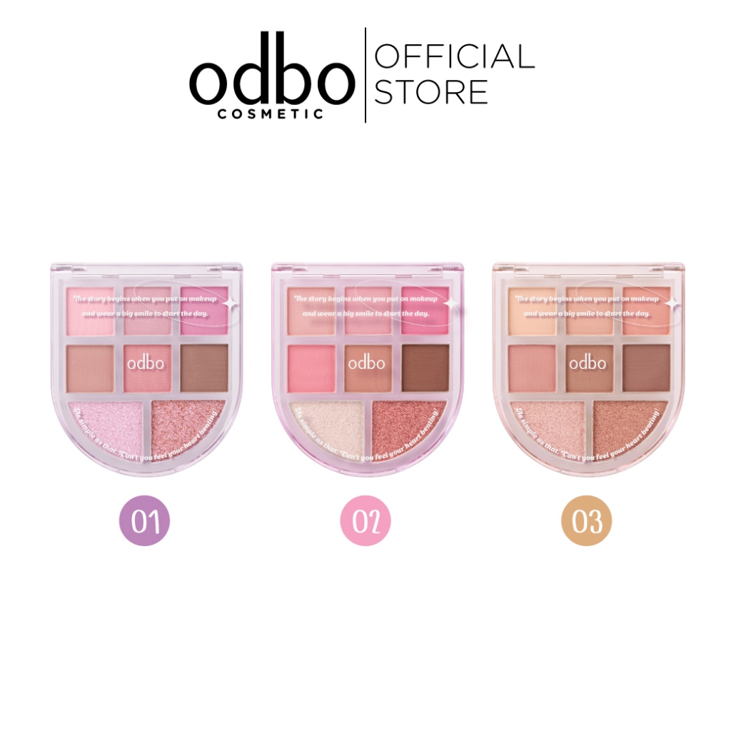 ODBO ROMANCE MOOD EYE PALETTE - OD2023 #พาเลทตาโรแมนซ์มู้ดโอดีบีโอ