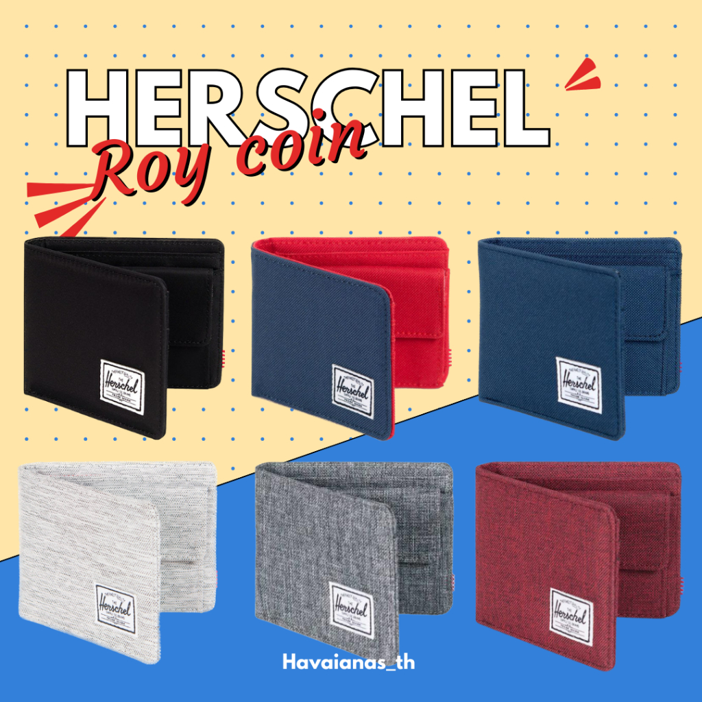 <ลดเพิ่ม250 ใส่โค้ด AJ100WYJQ> Herschel เเบบมีช่องใส่เหรียญ  มีให้เลือก 5 เเบบ