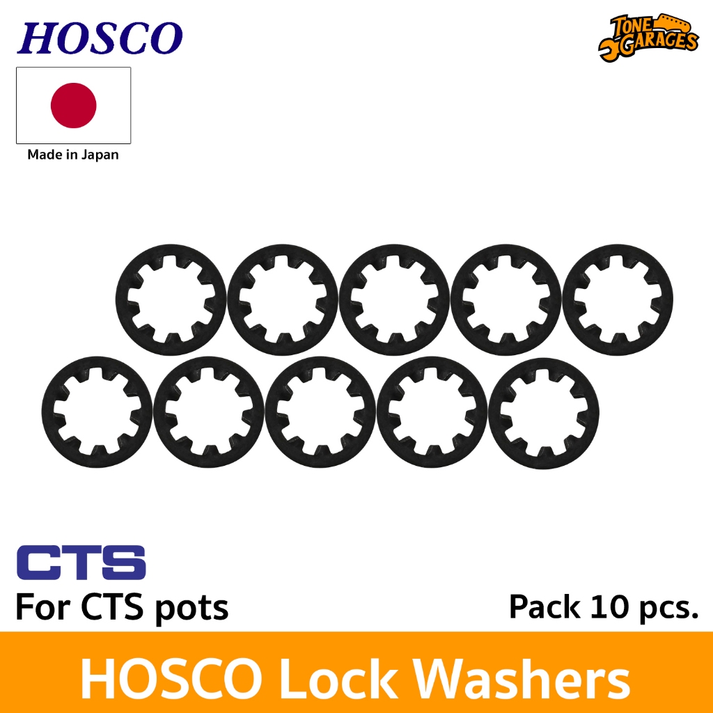 Hosco Lock washer for CTS Pot Pack 10 pcs. แหวนฟัน สำหรับใส่พ็อต CTS แพ็ค10 ชิ้น