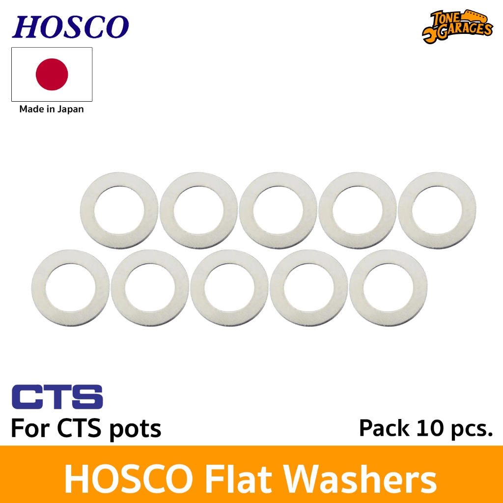 Hosco Flat Washers for CTS Pot Pack 10 pcs. แหวนรอง สำหรับใส่พ็อต CTS แพ็ค10 ชิ้น