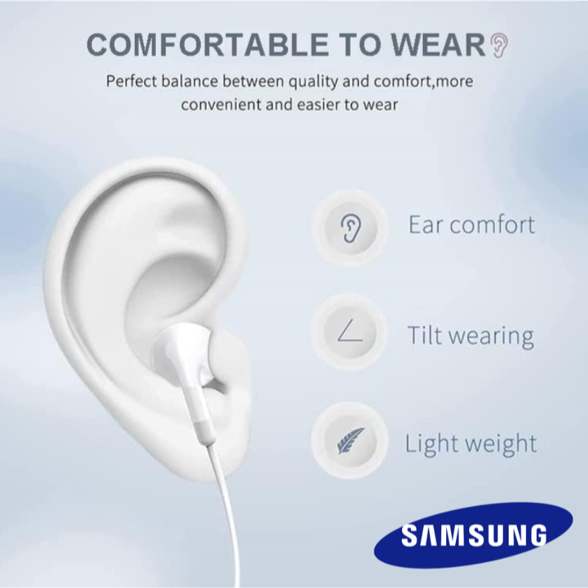 หูฟัง สมอลทอล์ค Samsung Type-C แท้ สำหรับ ซัมซุง S24 ไทป์ซี รูปทรงสวมใส่สบาย เสียงดี เบสนุ่ม ปรับระดับเสียงได้